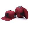 Adjustable caps snapback,Custom embroidery flat bill cap,Promotional snapback cap hat
