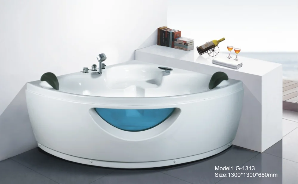 Hot sale corner massage bathtub whirlpool bathtub
