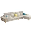 Modern design living room sofa furniture l shaped fabric sectional sofa simple style corner couch