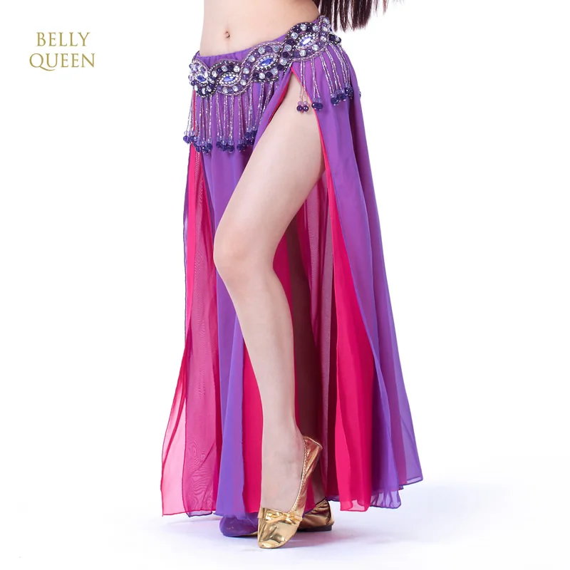 
Chiffon double colors belly dance skirt BellyQueen 