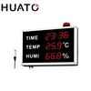 Large LED Clock Temperature And Humidity Display