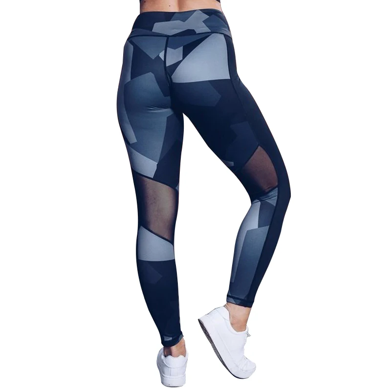 

Digital Printing European And American Women' Jeggings Patchwork Regular Breathable Hip Hop Mesh High Waist Sexy Leggings, Picture