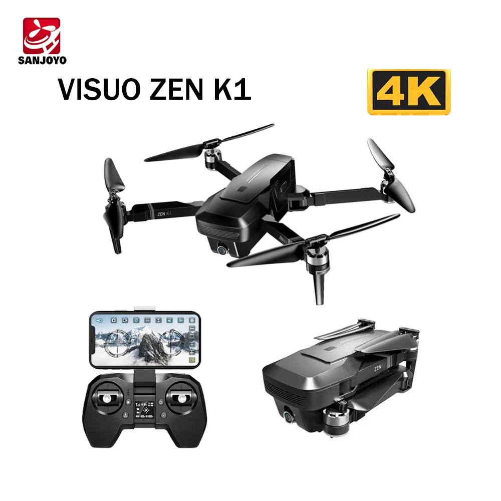 

Visuo ZEN K1 GPS RC Drone with 4K HD Dual Camera Gesture Control 5G Wifi FPV Brushless Motor Flight 28mins Dron VS F11 B4W SG906
