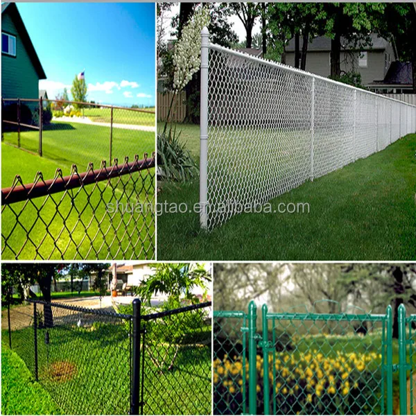 Used Chain Link Fence Gates Plastic Decorated Fence Chain Link