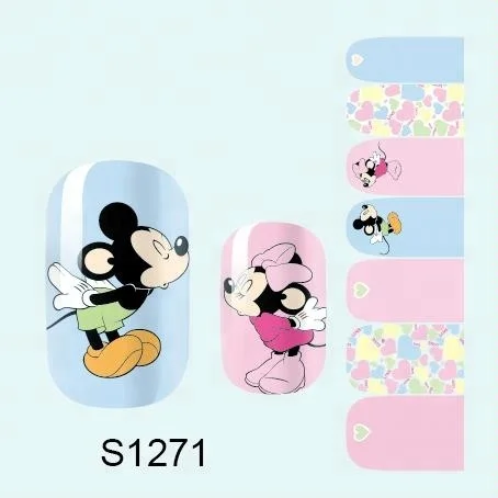 

Wholesale High Quality Mickey Mouse Nail Polish Stickers, Colorful