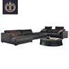 sex furniture modern new design corner l shaped sofa set luxury Italian modern classic fabric wooden sectional sofa
