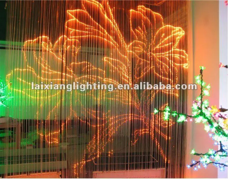 2018 latest waterfall curtain optical fiber ceiling light