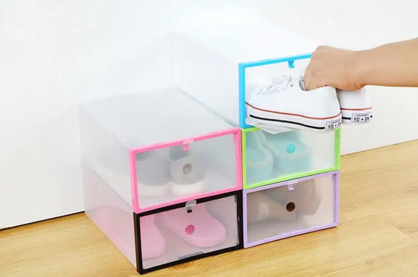 Transparent Acrylic Shoe Box Drawer Type Women Plastic Clear Shoe Box