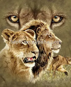 Very Hot Selling Natural Dangerous Lion 3d Picture Animal - Buy 3d Lion ...