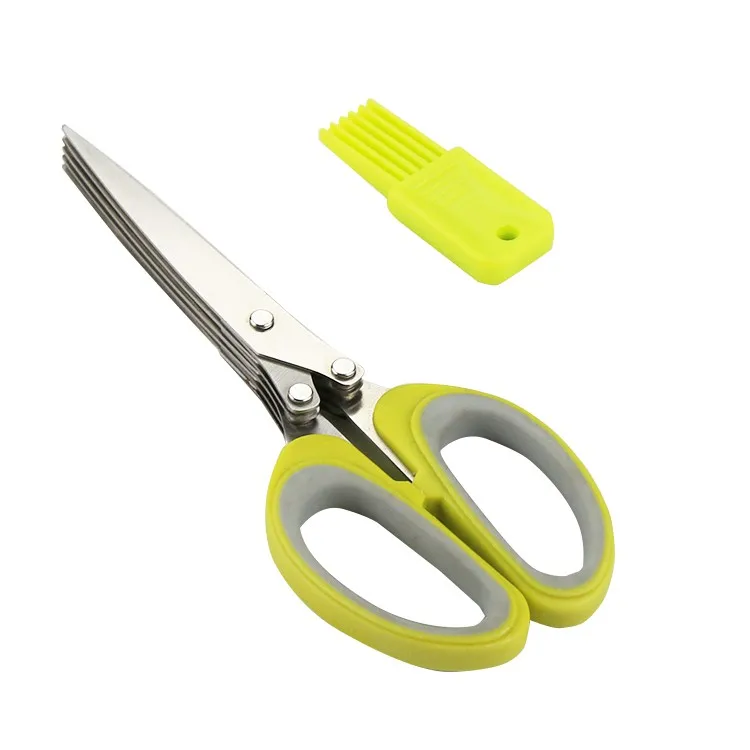 Best Quality Kitchen 5 Multiblades Herb Scissor With Easy Cleaning