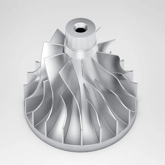 Custom 5 Axis Machined Aluminum Turbo Rotor Impeller Shaft - Buy ...