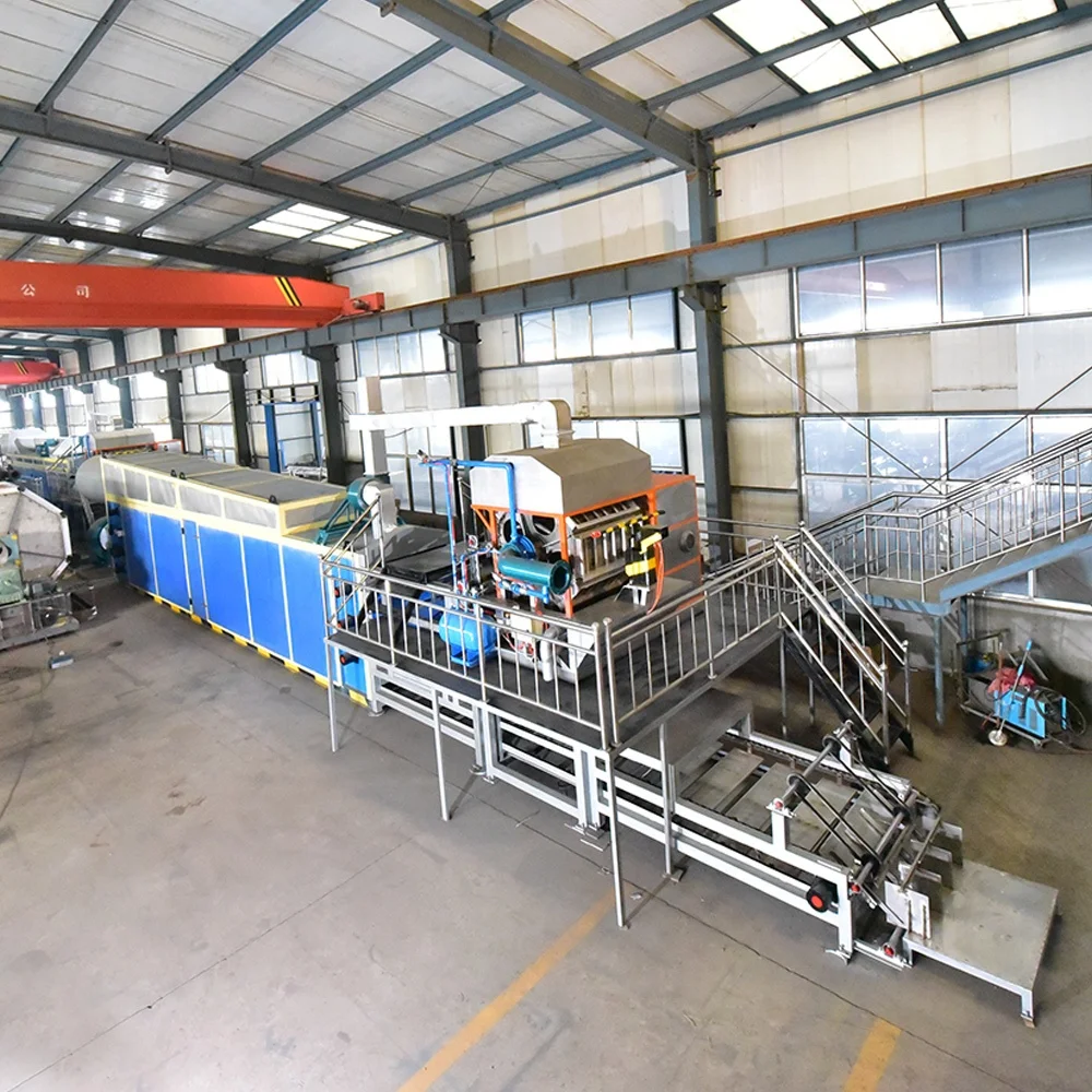 
Auto reciprocating disposable waste paper egg tray pulp molding forming machine 