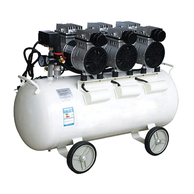 
Hot Sale Low Noise 8 bar 3 CFM 40 L /min silent oil free 550 W air compressors with 50L tank  (60628316764)