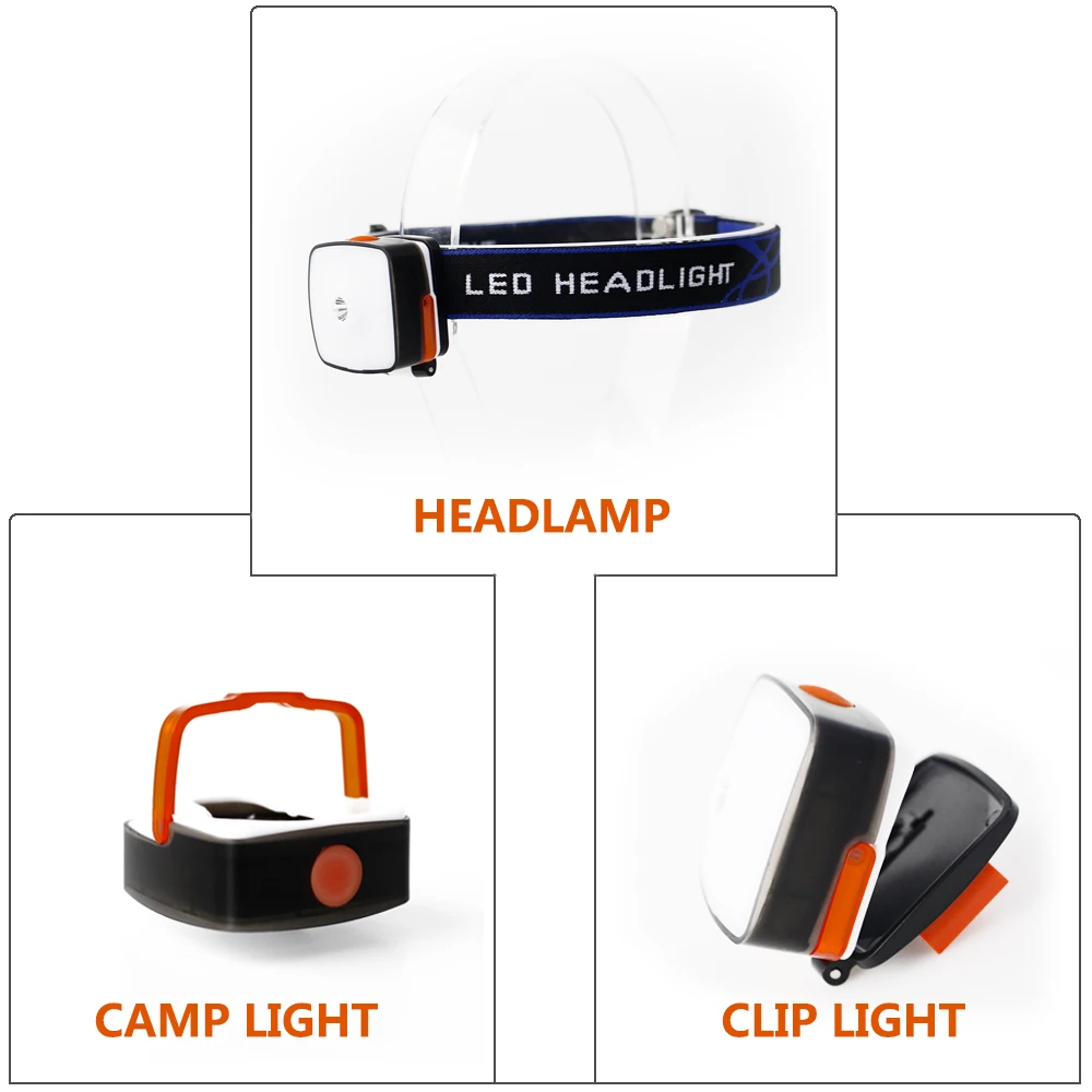 multifunctional usb headlamp rechargeable 3W 120lm Super Bright high power headlamp 3 in 1 LED Head lamp factory