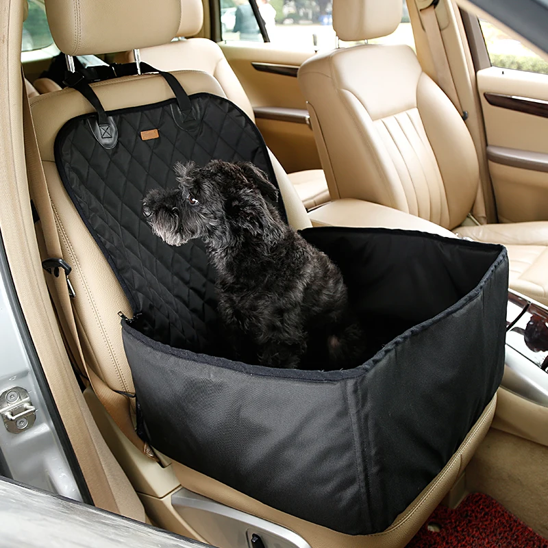 

Premium Functional Car Pet Seat Cover Single Pet Dog Seat Cover Car, Grey/black, kaki/beige