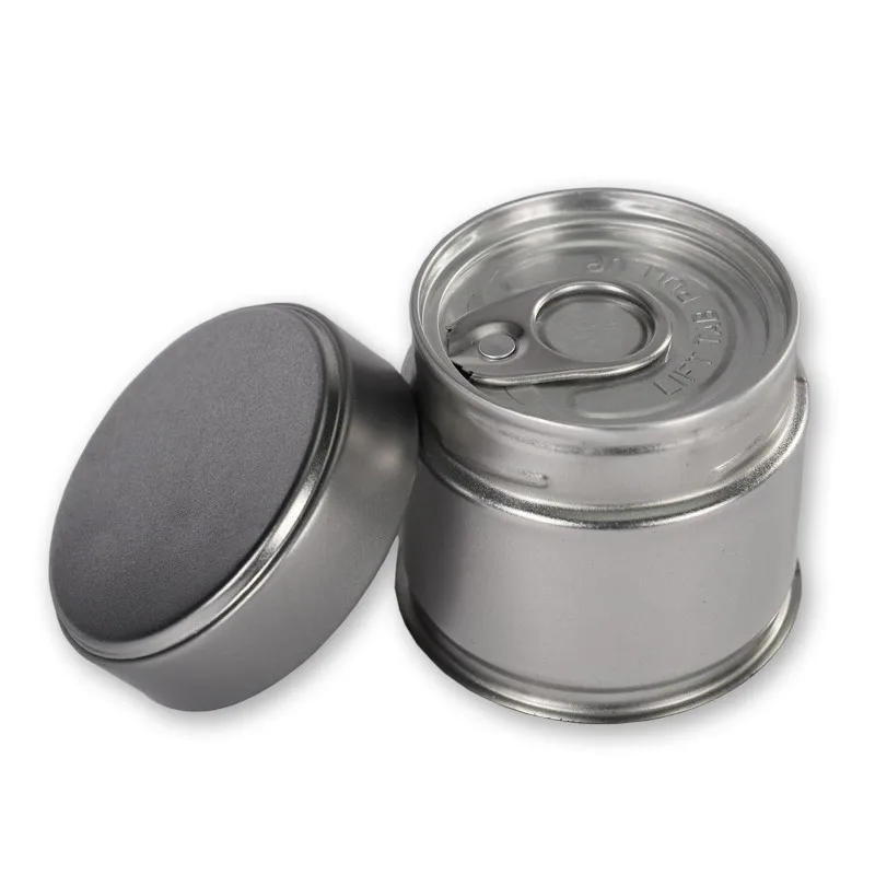 Custom Matcha Pop-top Tin Can With Screw Lid - Buy Pop-top Tin Can 