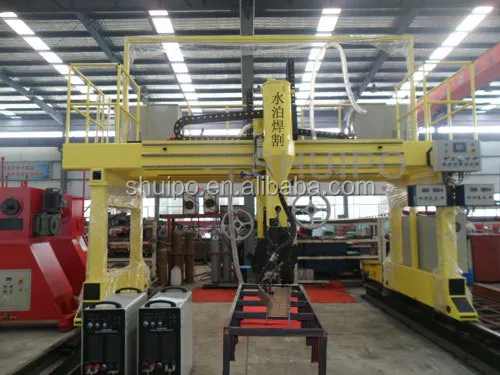 
GANTRY TYPE H BEAM WELDING MACHINE/Shuipo Gantry Main Sill Welding Machine/semi-trailer beam submerged arc welding equipment 