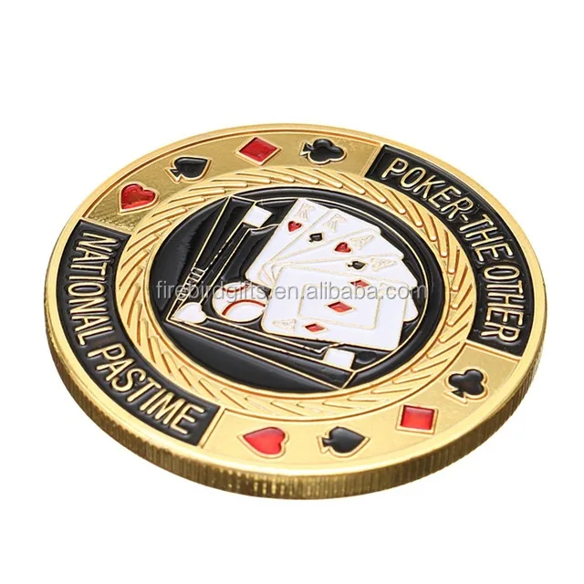 Metal Poker Chip Theme Card Guard Free 1-sided Custom Photo Engraving 