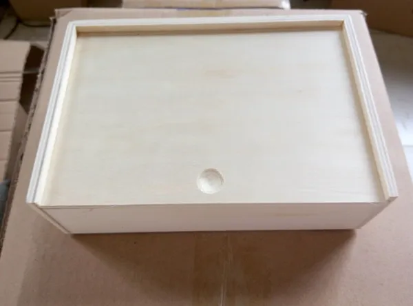 Economic packing wood box sliding slid style