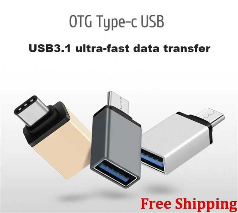 

Metal USB-C Type C Male to USB 3.0 Female for xiaomi 4c Type-C Converter Adapter OTG Function for Macbook 12inch