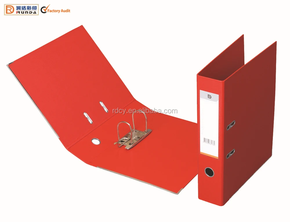 
A4 size eco-friendly PVC cover lever arch file with box 