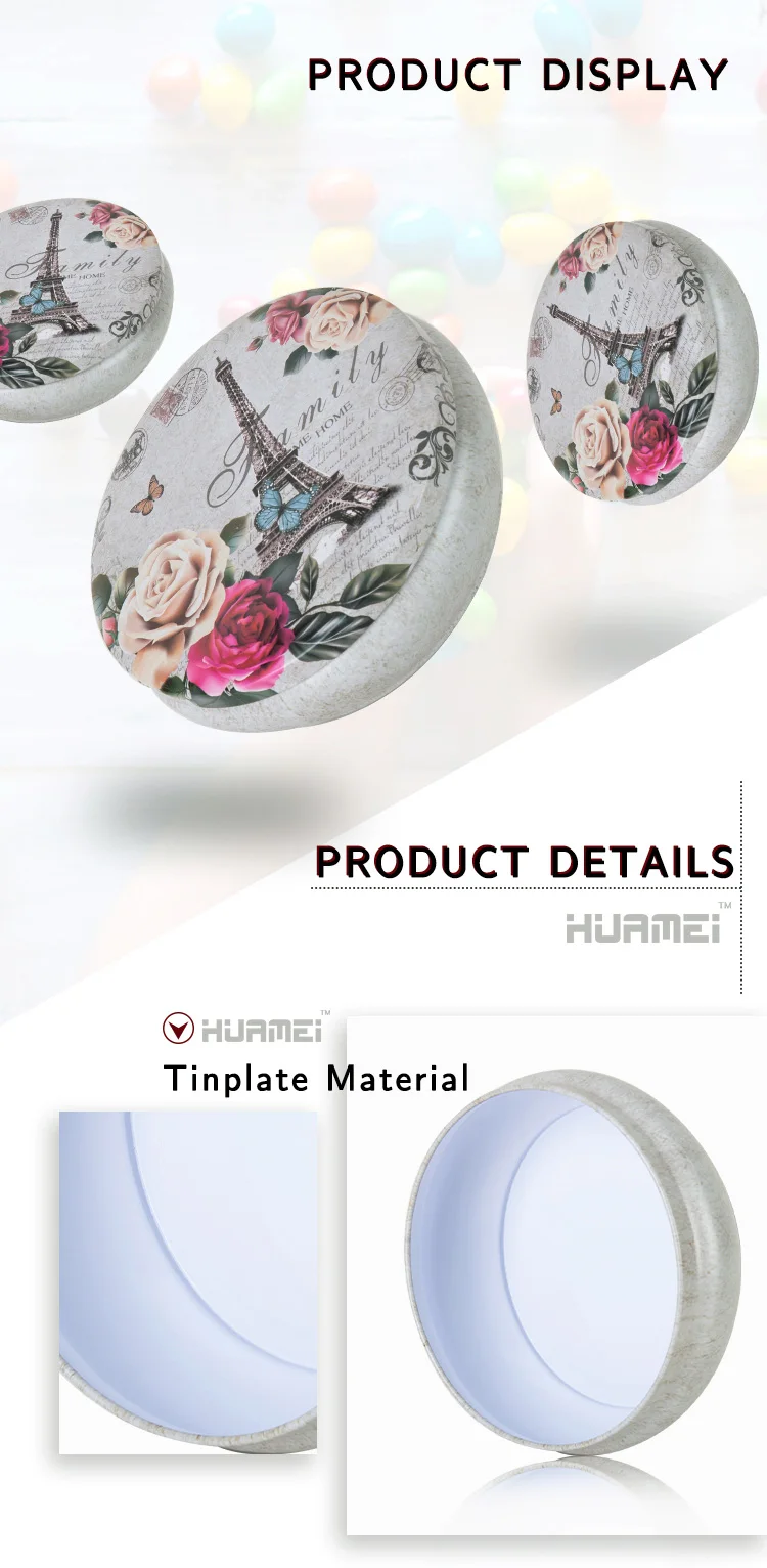 Hot sale 100 ml 120 ml 150 ml tin can round candle tin container wholesale