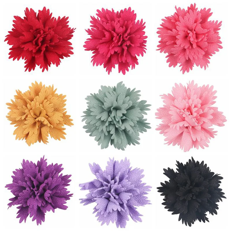 3 Multilayer Felt Flower For Headbands Fabric Flowers For Clothing Garment Accessories 16Colors 60pcs lot Free
