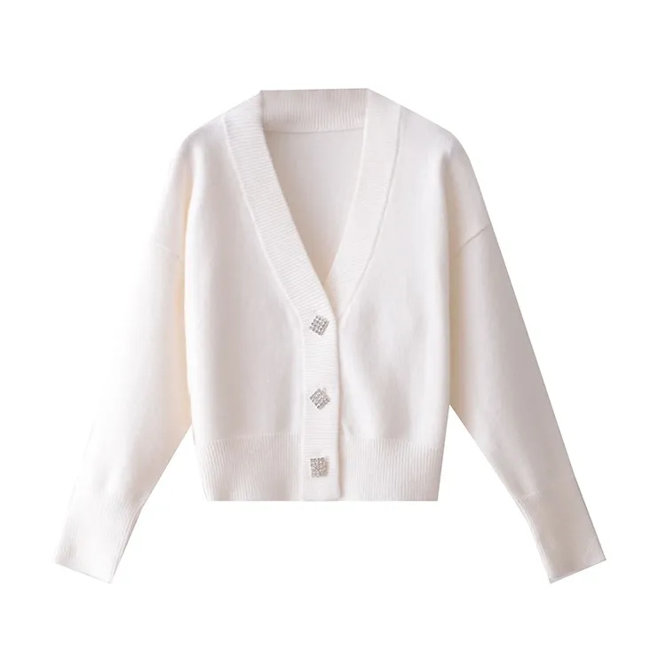 cardigan with diamond buttons