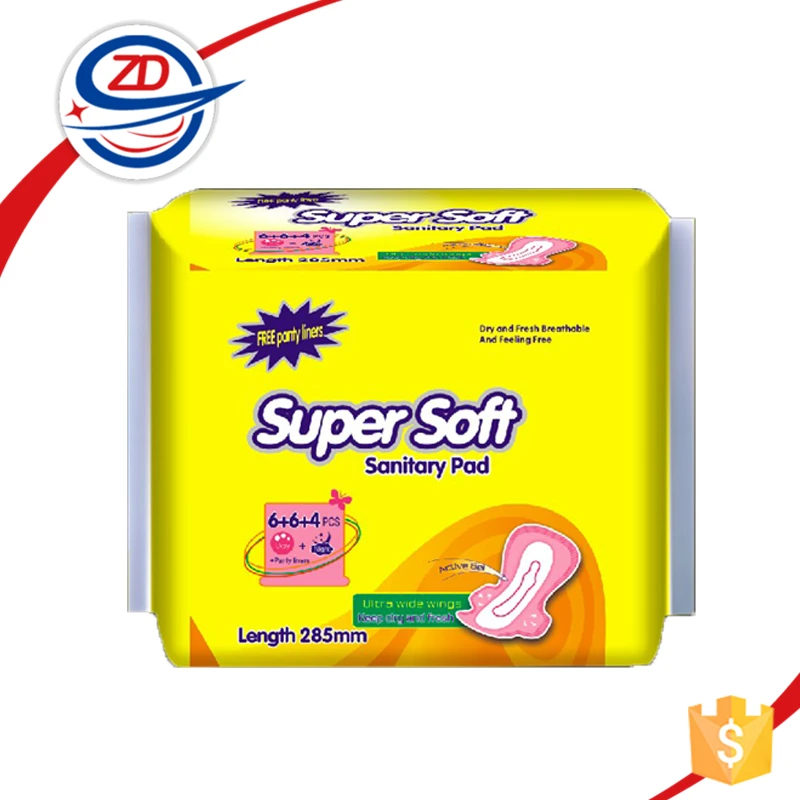 Comfortable Cotton Organic Bamboo Hospital Sanitary Napkin With Loop