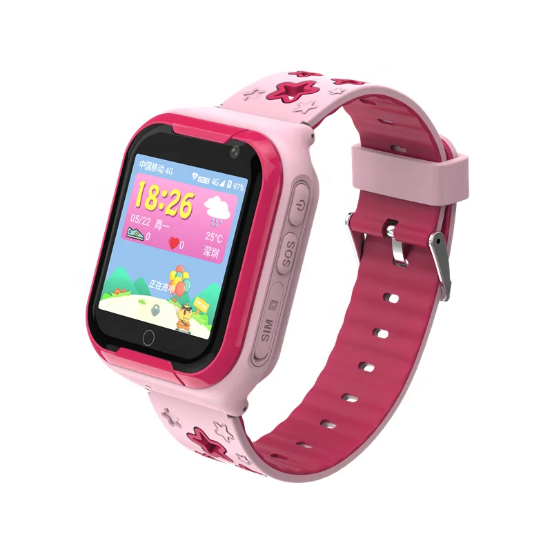 

Motto 1.54 inch TFT display phone and video calling WIFI GPS navigation kids smart watch 4g, Blue;pick;green