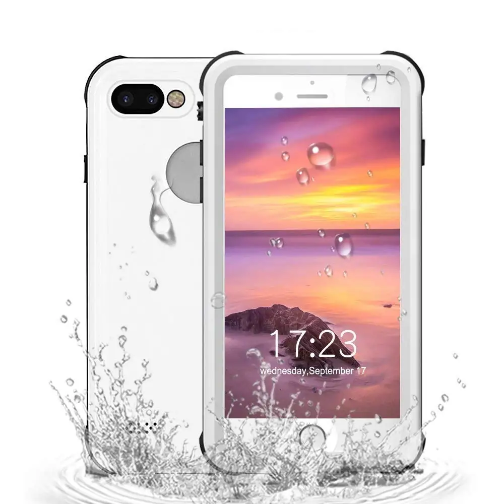 

High Quality 360 Degree Protective Waterproof Cover Case for iPhone 7 8 Plus