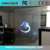 holographic rear projection transparent screen