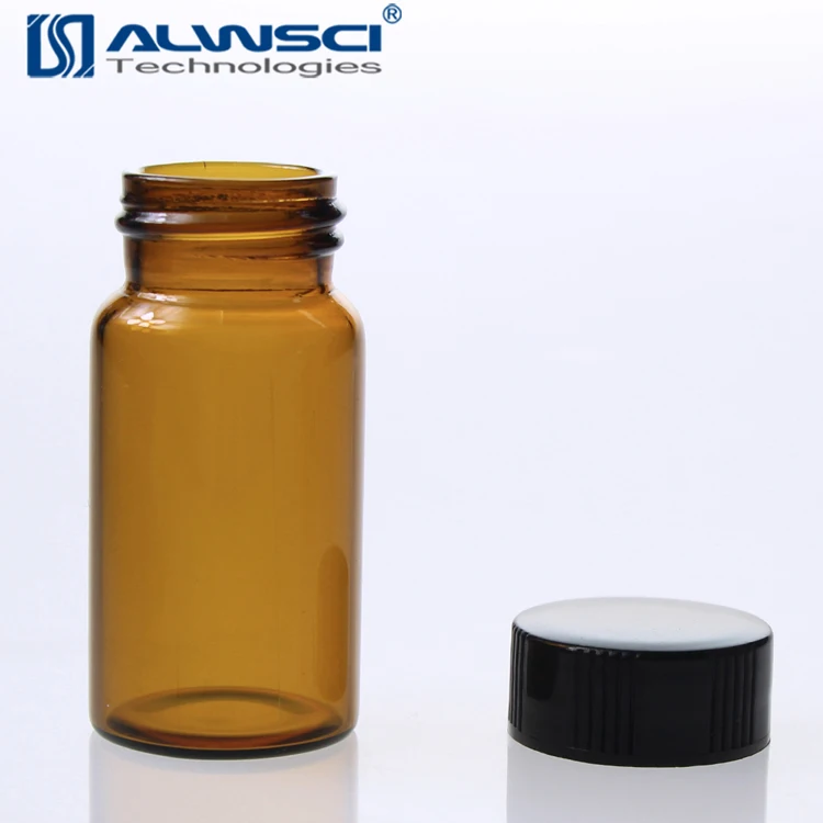 
Lab storage amber glass bottles 20ml 60ml 120ml with plastic screw cap 