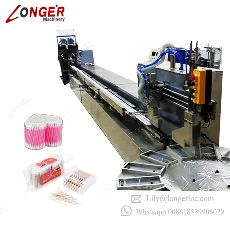 Best Price Automatic Product Line Double Head Plastic Sticks Q-Tip Ear Cleaning Stick Maker Cotton Buds Machine For Making Swabs