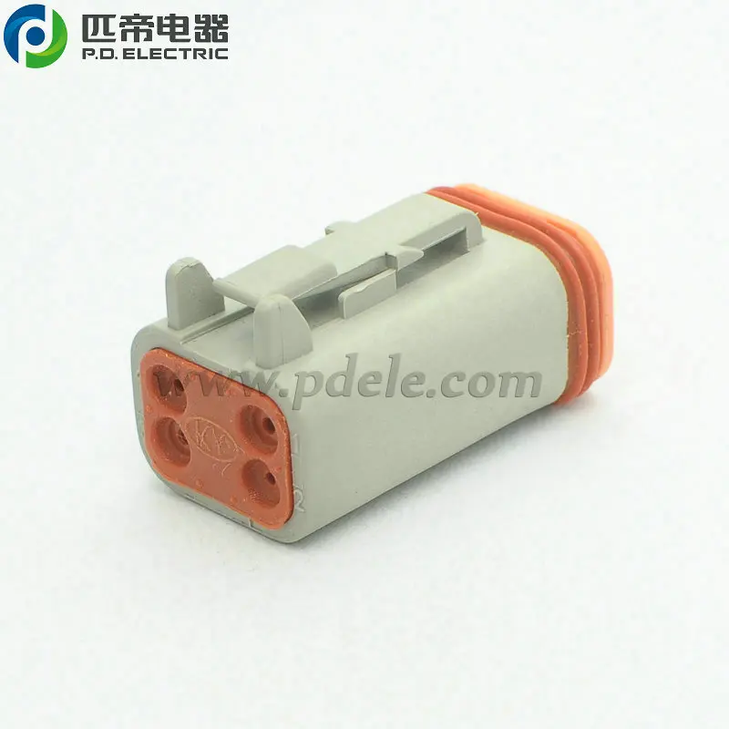 4 Way Female Deutsch Dt Series 4.45 Mm Socket Electrical Connectors