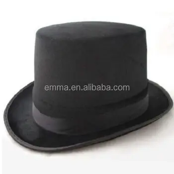 black felt top hat