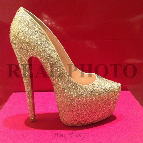 rhinestone red bottom heels