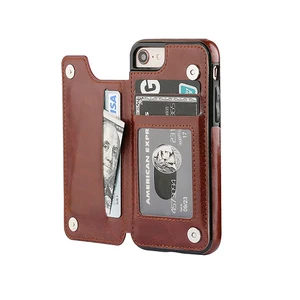 Leather Wallet Card Slot Back Cover iPhone 8 8 Plus