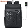 AOKING new arrival polyester charging backpack bag business usb travel laptop backpack charger sac a dos