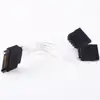 Factory direct supply silver plating cable 4pin to 15pin 2in1 Harddisk connecting sata cable