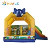Animal Theme Inflatable, Small Bouncy Castle Elephant Bouncer with Slide for Kids