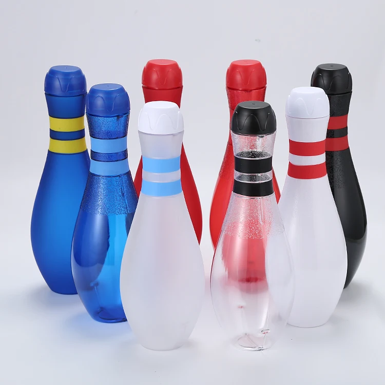 

Mikenda 700ml Outdoor Bowling kettle outdoor sports water cup Plastic drinking water bottle, White/black/red/blue