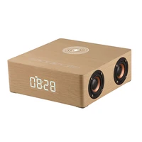 

Wooden Wireless Charging Alarm Clock Speaker Alarm Clock