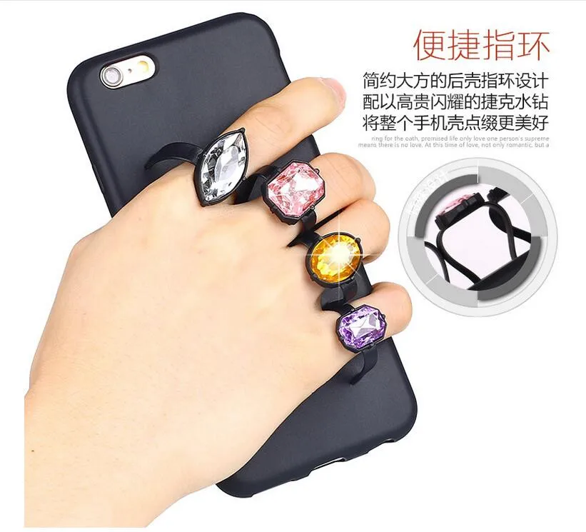 

Factory OEM DIY Customized Diamond Phone Factory Customized Diamond Women Lady Colorful Ring Holder Slide TPU Case for iPhone 6s, Customized the diamond patent design