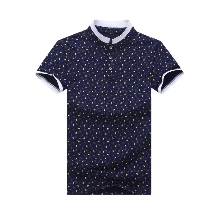 Summer Fashion Mens Newest Design No Collar Polo Shirts Wholesale - Buy ...