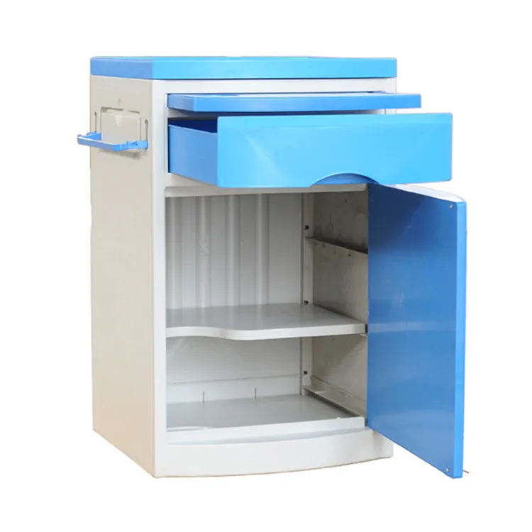 ABS medical bedside tables hospital bed for sales ABS bedside locker cabinet