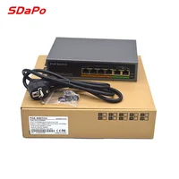 

SDAPO PSE604EX V2.0 4 poe+2 uplink extender 250M IEEE802 3af at poe switch 48v power 65W
