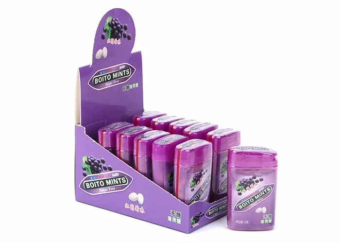 Sugar Free Mints New Plastic Card Box Cute Packaging A Variety Of Fruit ...