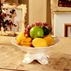 European Pottery High Foot Snacks Plate Gifts Good Quality Ceramic Tableware Fruit Cake Dessert Dish Customized Logo