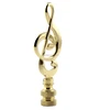 Polished brass music staff design lamp finials/fan lamp pull parts hardware use for portable lamps 3.5 inches height